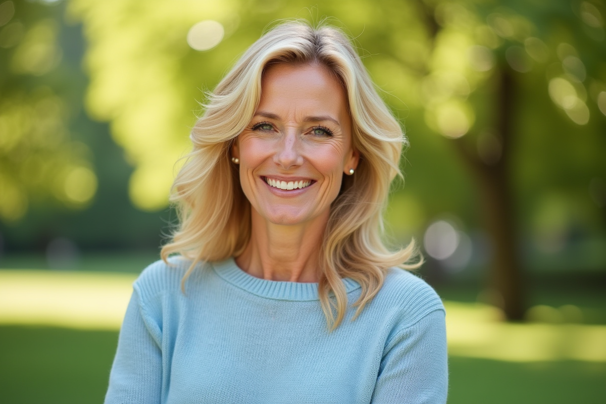 Couleur de cheveux rajeunissante pour les personnes de 50 ans